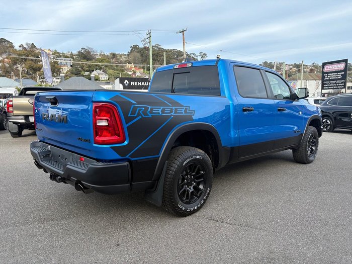2025 RAM 1500 Rebel Hurricane SO DT MY25 4X4 Dual Range Hydro Blue