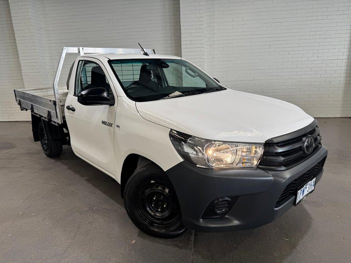 2019 Toyota Hilux Workmate TGN121R 4x2 Glacier White