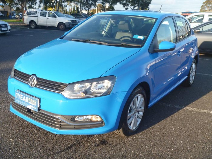 2017 Volkswagen Polo 81TSI Comfortline 6R MY17 Cornflower Blue