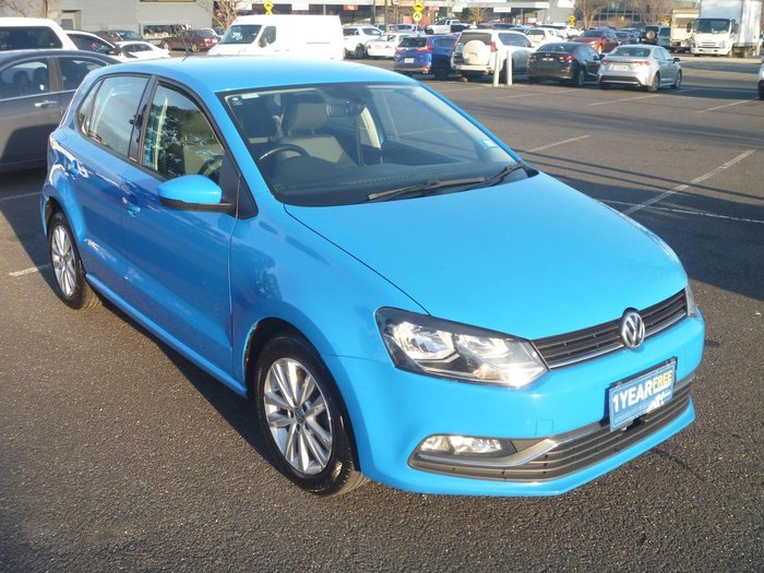 2017 Volkswagen Polo 81TSI Comfortline 6R MY17 Cornflower Blue