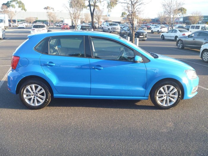 2017 Volkswagen Polo 81TSI Comfortline 6R MY17 Cornflower Blue