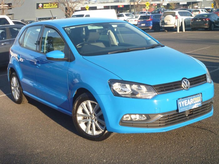 2017 Volkswagen Polo 81TSI Comfortline 6R MY17 Cornflower Blue