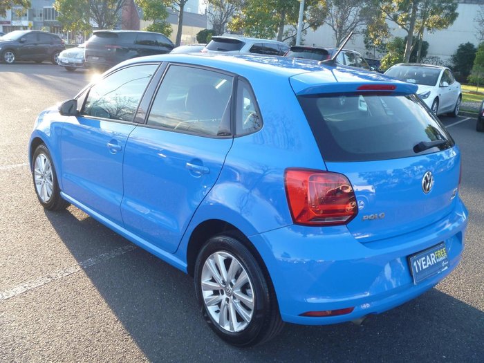 2017 Volkswagen Polo 81TSI Comfortline 6R MY17 Cornflower Blue