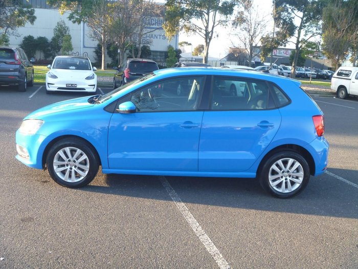 2017 Volkswagen Polo 81TSI Comfortline 6R MY17 Cornflower Blue