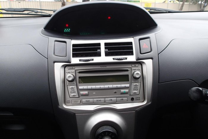 2011 Toyota Yaris YR NCP90R MY11 Glacier White