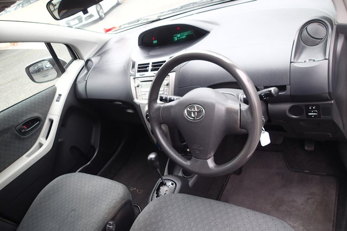 2011 Toyota Yaris YR NCP90R MY11 Glacier White