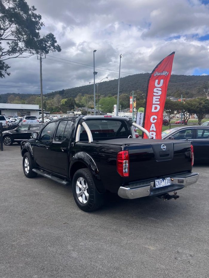 2012 Nissan Navara ST 25th Anniversary D40 Series 6 4X4 Dual Range Midnight Black