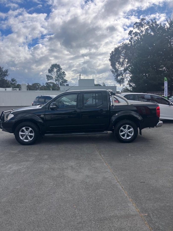 2012 Nissan Navara ST 25th Anniversary D40 Series 6 4X4 Dual Range Midnight Black