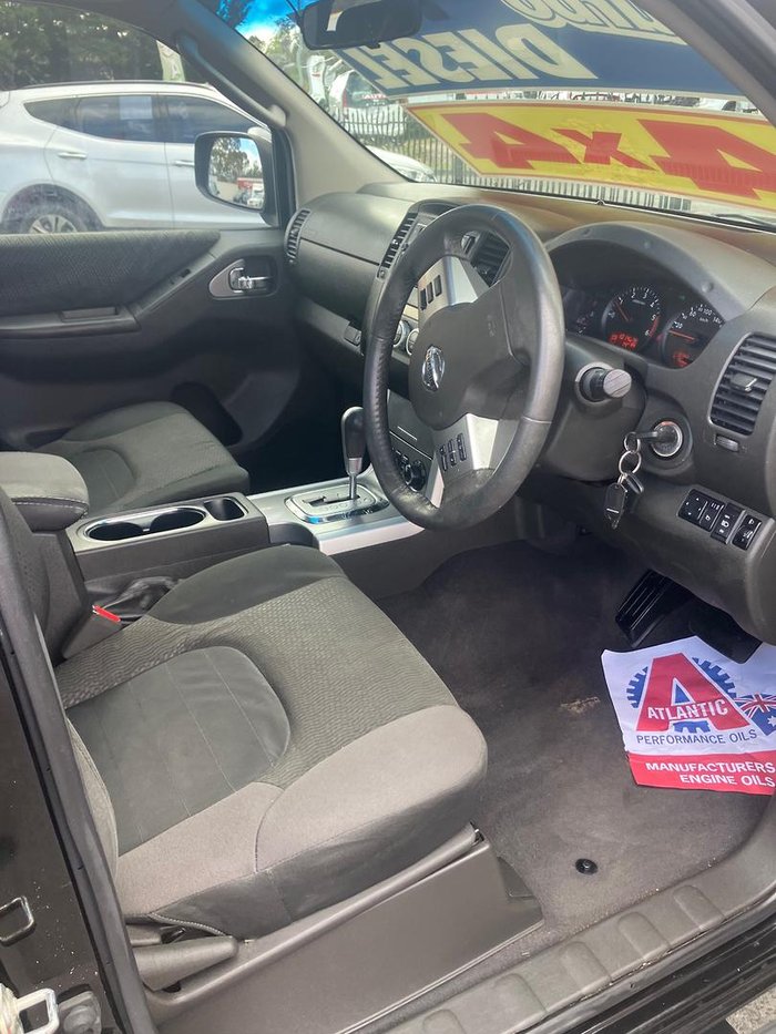 2012 Nissan Navara ST 25th Anniversary D40 Series 6 4X4 Dual Range Midnight Black