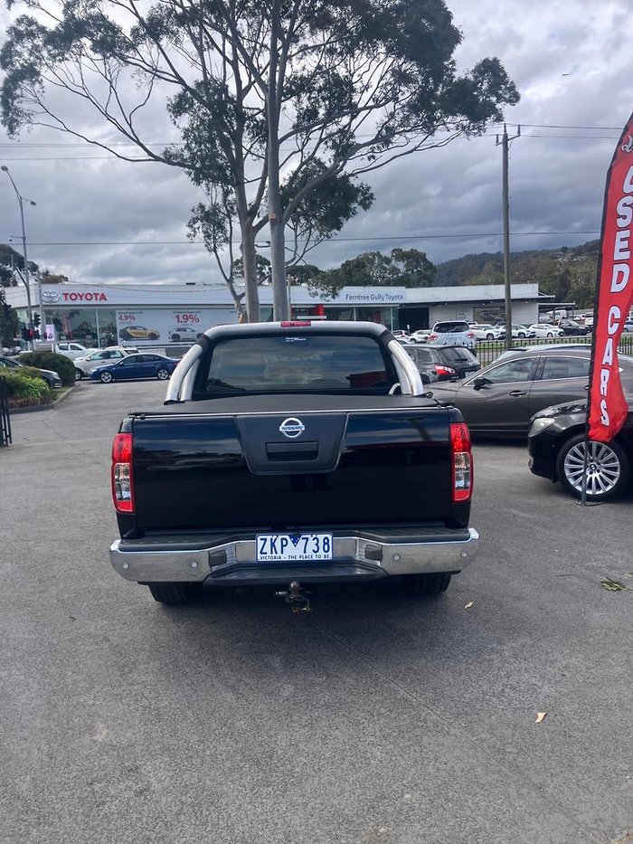 2012 Nissan Navara ST 25th Anniversary D40 Series 6 4X4 Dual Range Midnight Black