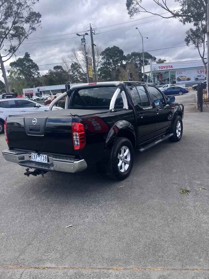 2012 Nissan Navara ST 25th Anniversary D40 Series 6 4X4 Dual Range Midnight Black