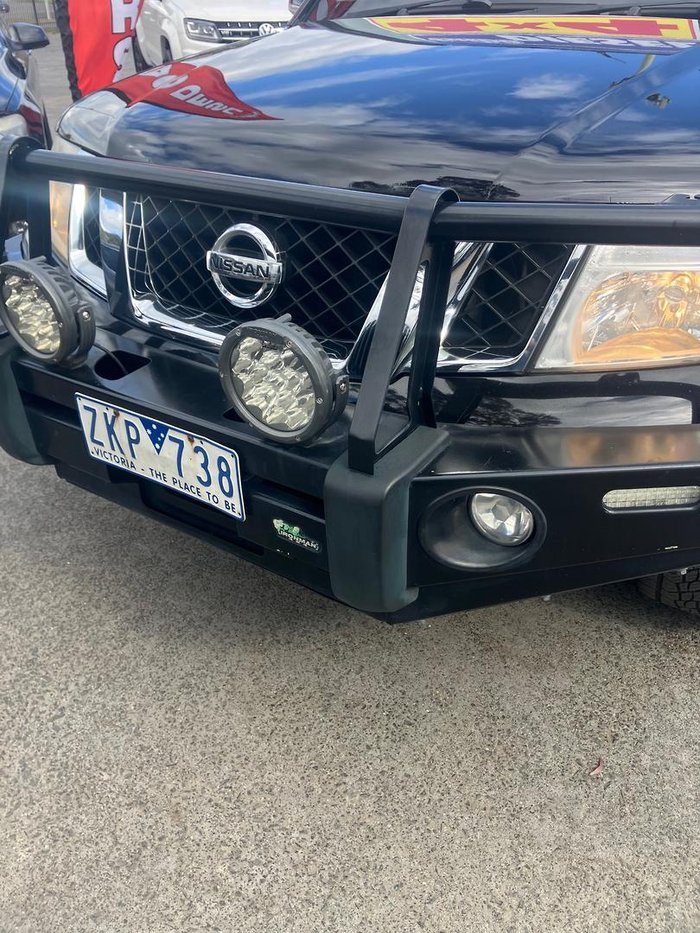 2012 Nissan Navara ST 25th Anniversary D40 Series 6 4X4 Dual Range Midnight Black