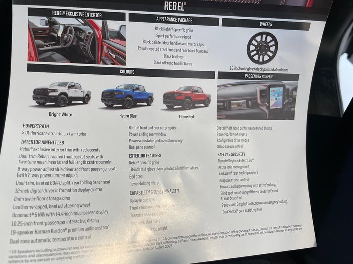 2025 RAM 1500 Rebel Hurricane SO