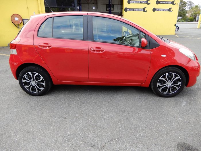 2008 Toyota Yaris YRS NCP91R MY09 Cherry