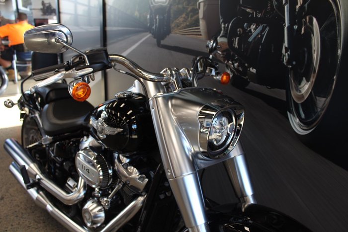 2019 Harley-davidson FLFBS FAT BOY S (114) VIVID BLACK