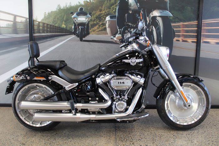2019 Harley-davidson FLFBS FAT BOY S (114) VIVID BLACK