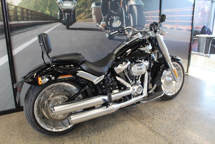 2019 Harley-davidson FLFBS FAT BOY S (114) VIVID BLACK
