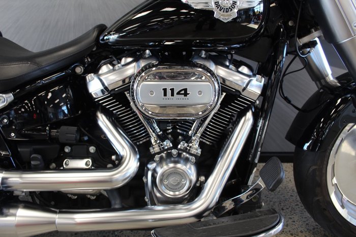 2019 Harley-davidson FLFBS FAT BOY S (114) VIVID BLACK