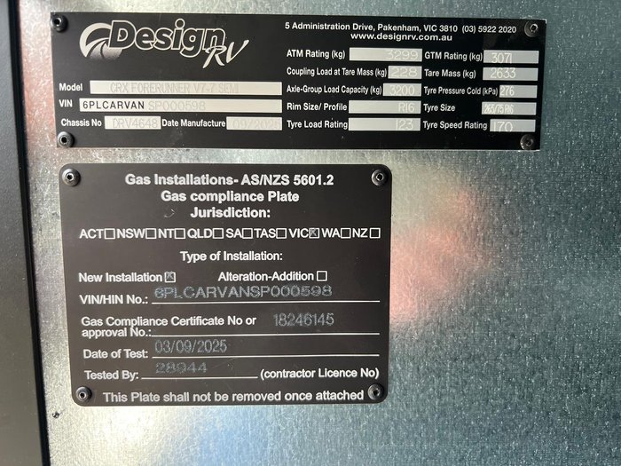 2025 Design RV Crx Semi Off Road Van 7-7, 21'8''