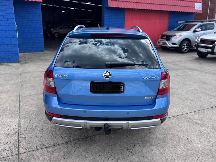 2015 SKODA Octavia Scout Premium 132TSI NE MY15 4X4 Denim Blue