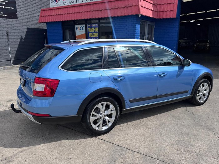 2015 SKODA Octavia Scout Premium 132TSI NE MY15 4X4 Denim Blue