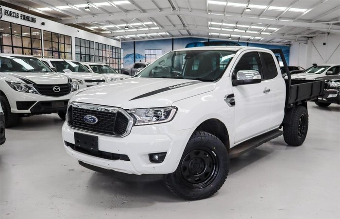 2021 Ford Ranger XLT PX MkIII MY21.75 4X4 Dual Range Arctic White