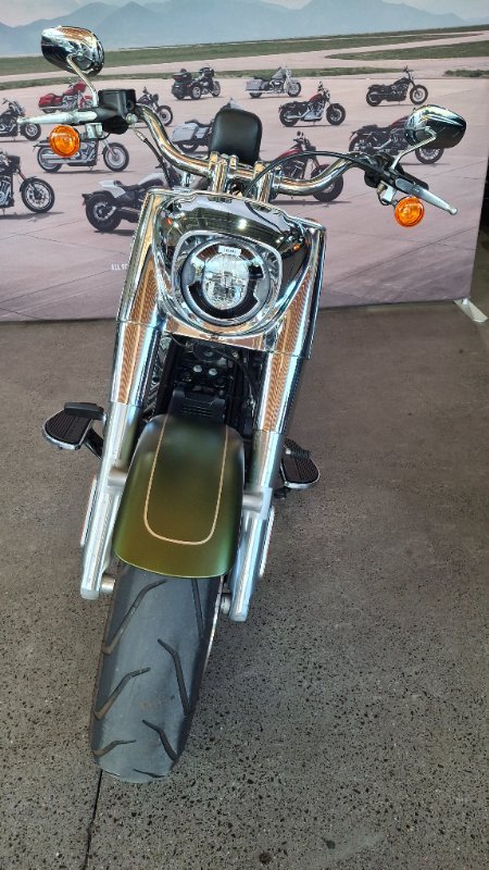 2022 Harley-davidson FLFBS FAT BOY S (114) MINERAL GREEN DENIM