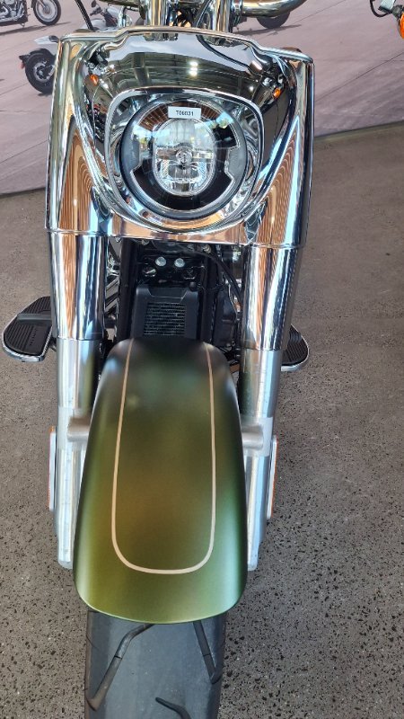 2022 Harley-davidson FLFBS FAT BOY S (114) MINERAL GREEN DENIM