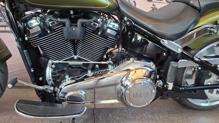 2022 Harley-davidson FLFBS FAT BOY S (114) MINERAL GREEN DENIM