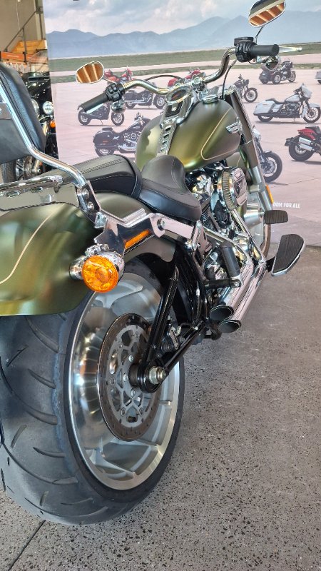 2022 Harley-davidson FLFBS FAT BOY S (114) MINERAL GREEN DENIM