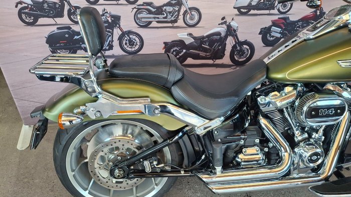 2022 Harley-davidson FLFBS FAT BOY S (114) MINERAL GREEN DENIM