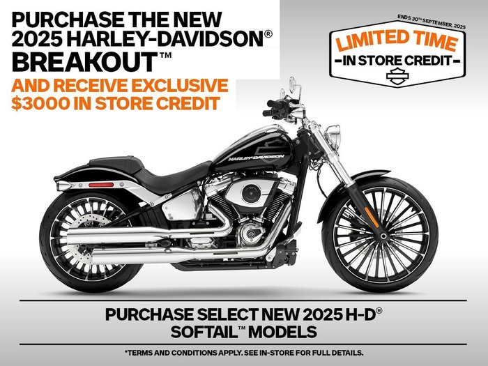 2025 Harley-davidson FXBR BREAKOUT (117) Vivid Black