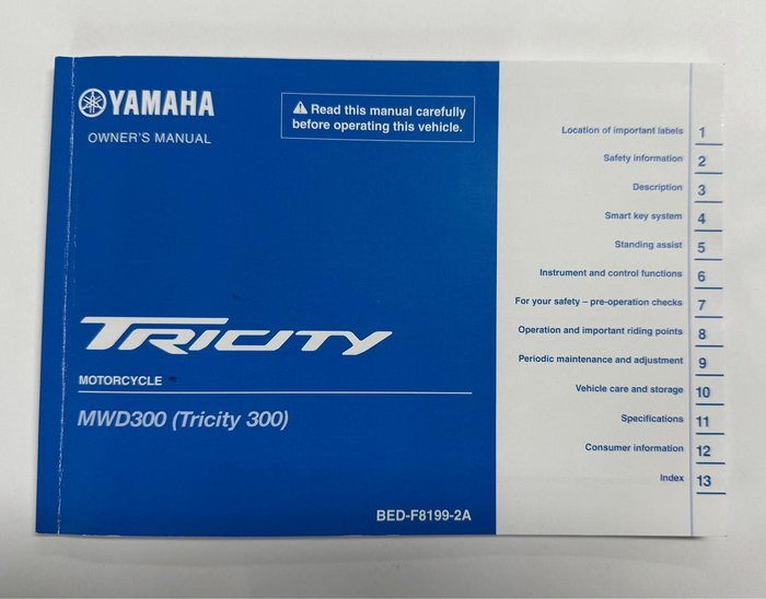 2024 Yamaha Tricity 300 (MWD300A) Tricity Blue