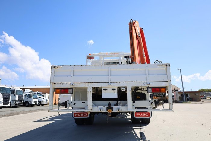 2018 Fuso Canter 4X4 Trayback with crane White