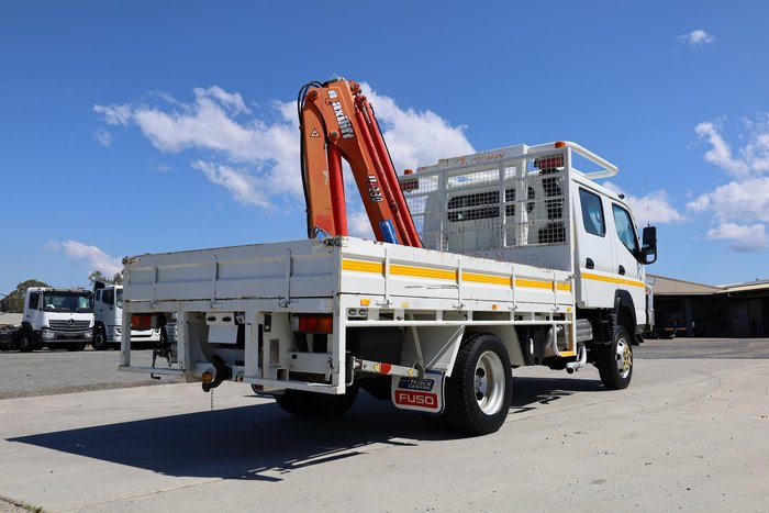 2018 Fuso Canter 4X4 Trayback with crane White