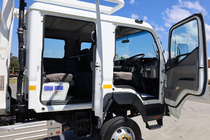 2018 Fuso Canter 4X4 Trayback with crane White