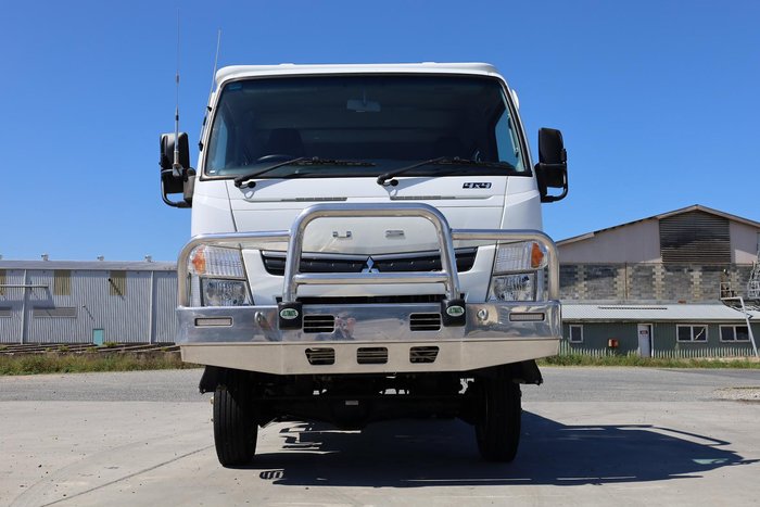 2018 Fuso Canter 4X4 Trayback with crane White