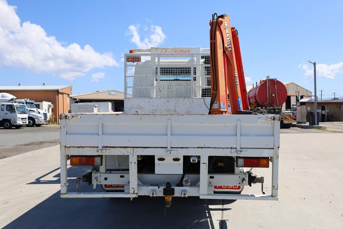 2018 Fuso Canter 4X4 Trayback with crane White