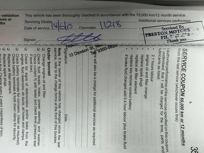 2011 Holden Barina TM Carbon Flash