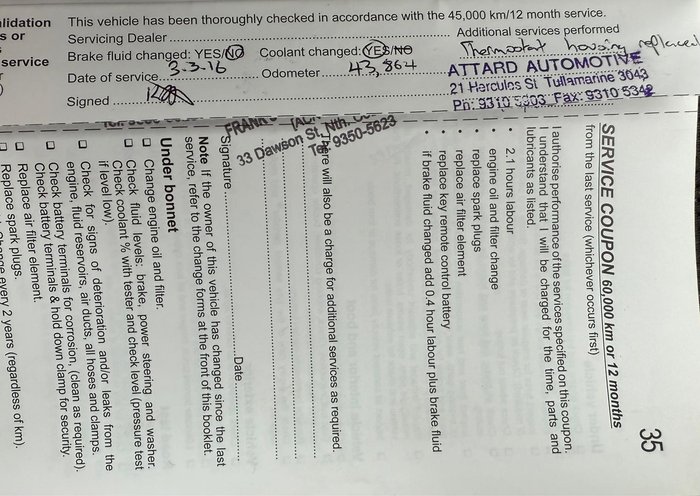 2011 Holden Barina TM Carbon Flash