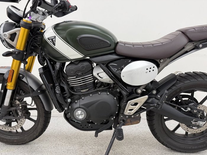 2025 Triumph 2025 Triumph 400CC SCRAMBLER 400 WHITE/GREEN