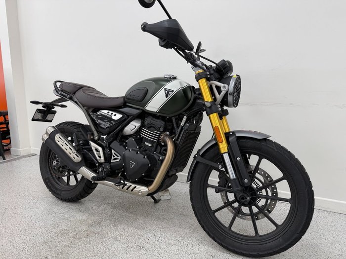 2025 Triumph 2025 Triumph 400CC SCRAMBLER 400 WHITE/GREEN