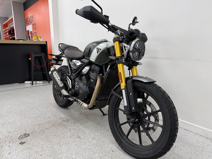 2025 Triumph 2025 Triumph 400CC SCRAMBLER 400 WHITE/GREEN