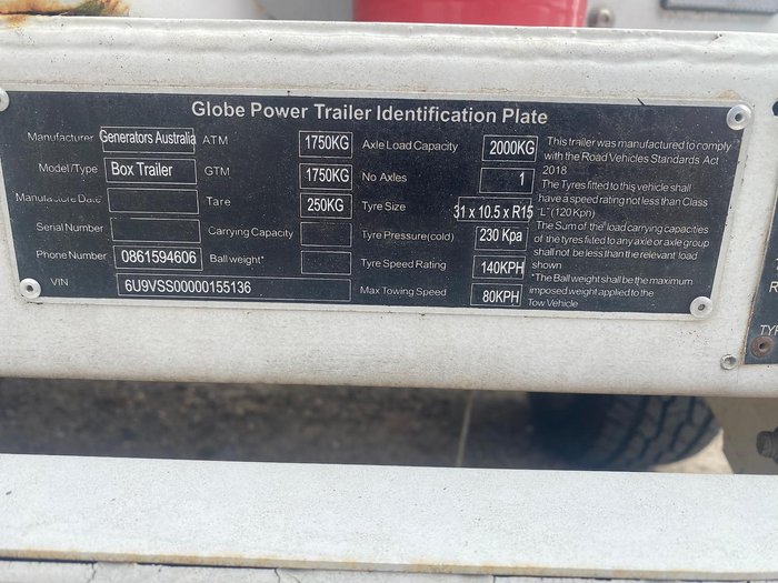 2019 Generators Australia LTA65K White