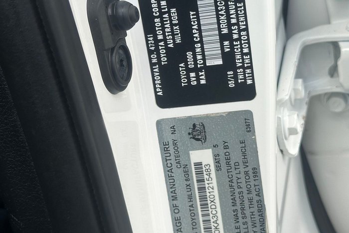 2018 Toyota Hilux SR