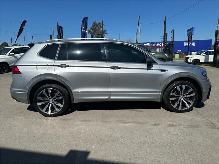 2021 Volkswagen Tiguan 162TSI R-Line Allspace 5N MY22 Four Wheel Drive Pyrite Silver