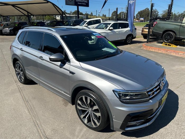 2021 Volkswagen Tiguan 162TSI R-Line Allspace 5N MY22 Four Wheel Drive Pyrite Silver