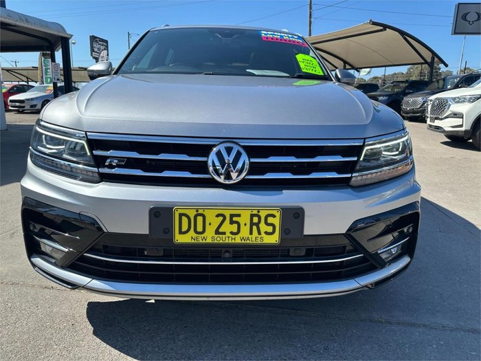 2021 Volkswagen Tiguan 162TSI R-Line Allspace 5N MY22 Four Wheel Drive Pyrite Silver