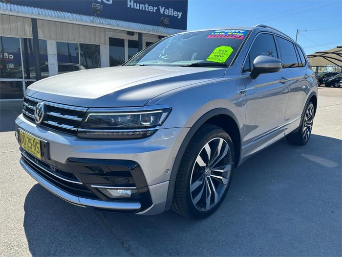 2021 Volkswagen Tiguan 162TSI R-Line Allspace 5N MY22 Four Wheel Drive Pyrite Silver
