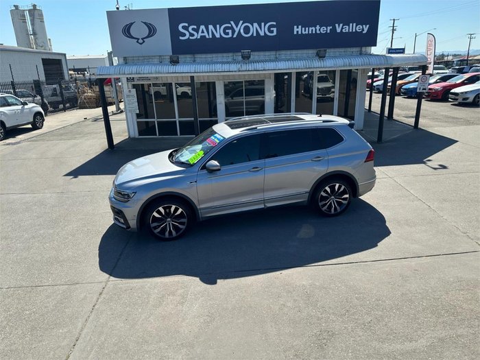 2021 Volkswagen Tiguan 162TSI R-Line Allspace 5N MY22 Four Wheel Drive Pyrite Silver